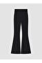 Xside Black High Waist Spanish Leg Women's Leggings - 7