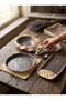 Özel Tasarım El Yapımı Stoneware 3 ' lü Set , Sunum Ve Servis Tabağı , Kahvaltı Ve Meze Tabağı - 2