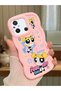 Redmi 12C Compatible Case Camera Protective Pink Silicone Couple Phone Case Cartoon Pattern