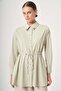 Women's Collared Knitwear Poplin Shirt Mint 31444 - 3