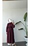 Long Muslin Tunic - Burgundy - 5