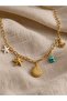 Multi-Charm Chain Necklace with Shell and Starfish Figures - 3