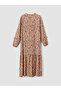 Original Tie-Neck Patterned Dress - 7