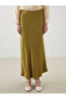 Satin Skirt with Elastic Waist - 2
