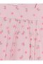 Lcw Kids Pink Square Neck Floral Girl's Tulle Dress - 3