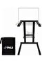 Portable Folding Laptop Stand - Standing Table with Foldable Height and Secondary Accessory Tra