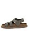 Velcro Nubuck Women's Sandals 215554 Gray - 5