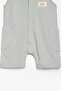 Embellished Baby Romper Shorts 100% Cotton Sleeveless with Snap Pockets Summer Unisex - 4