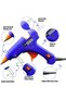 Hot Glue Gun, Fast Heat Mini Gun for Crafting, Anti-Scald Design, Guns Crafts/DIY Arts/Card/Plastic/Wood, 20W (Blue) - 4