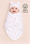 0-4 Months Newborn 100% Cotton Velcro Baby Swaddle Blanket Soft Combed Cotton Baby Gift