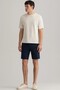Men's Slim Fit Woven Bermuda Navy Shorts Men's Woven Bermuda Shorts Navy Blue - 4