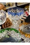 Bohemia Crystal 6 Pieces Colorful Cut Glass Multipurpose Cup Bowl 200 ml - 4