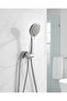 Shower Head Set Spiral Hose Movable Handheld Shower Holder Scale Resistant Design