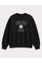 Boston Print Detailed Crew Neck 2 Thread Sweatshirt