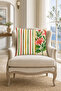Tropical Patterned 5-Piece Combination Throw Pillow Cover Set |   43X43 cm Decorative Sofa Cushion Cover with Palm and Hibiscus Flower Motifs - 5