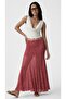 Women's A-Line Half Lining Detailed Lace Maxi Skirt - 3