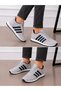 Ice Navy Blue Unisex Sneaker Sports Shoes Daily Casual Light Comfortable Lace-Up Soft Sole Walking Shoes Msr09 - 2