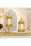 فانوس عيد مبارك، فوانيس رمضان مبارك، أضواء زينة على شكل هلال ونجمة، إضاءة LED لرمضان كريم - 3