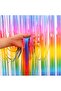 Rainbow Background Metallic, Wall Decoration, Door Curtain 100X200 cm - 3
