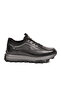 Black Premium Genuine Leather Men's Casual Sneaker Memory Thick Sole M084-2 m
