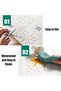 10 x 3D Brick Wall Stickers White 70 x 70 cm Modern Waterproof PE Foam Self-Adhesive Wallpaper Panels for Living Room Kitchen Home Bedroom TV Wall Decoration - 2
