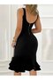Women's Strappy V-Neck Back Zipper Diving Dress - 3