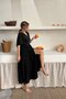Black Muslin Long Dress - 4