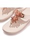 Women's Rumba Starburst-Bead Metallic Toe-Post Sandals - 3