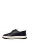 Men's Black Lace-Up Thick Soled Leather Casual Shoes Wm700003Df - 3