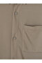 Brown Regular Fit Single Pocket Men's Shirt Jacket - 2