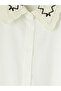 White Lace Collar Women's Shirt Tunic - 6