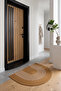 Jute Straw Door Mat Decorative Woven Mat Natural Look Home Entrance Mat - 4