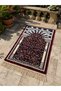 002_Bordo 14mm /2200 Gr Soft, Tightly Woven Ravza Prayer Rug