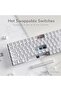 RK100 2.4G Wireless/Bluetooth/Wired RGB Mechanical Keyboard, 100 Keys 3 Modes Connec - 4