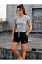 T-Shirt Shorts 2-Piece Combination Thin Summer Sweat-Absorbing Ex Printed Women's / Men's Unisex Model