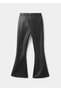 Leather-effect flared leggings - 2
