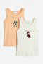 Licensed Minnie Mouse Girls' 2-Piece Undershirt Cotton Strap Children's Undershirt Cute Heroes Undershirt Gift Minnie Undershirt Pl22452