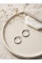316L Steel Silver Color 22 mm Hoop Earrings - 2