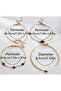Gold Color Blue Rhinestone Detailed 4-Piece Bracelet Set - 3