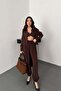 Women's Brown Gipeli Three-Piece Set Shirt Bustier Elastic Waist Pants