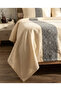 Stone Washed Double Duvet Cover Set 100% Cotton Bohemian Patterned Soft Textured 4 Piece Cream-Smoked - 2