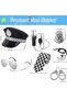 (eb311-Kids)Police Costume Accessories Police Hat Police Badge Sunglasses Handcuffs Whistle Tie Walkie-Talkie Role Play Police Props Costume Suitable for Halloween Carnival Party Role Play - 2