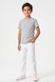 Boy's T-Shirt Gray Short Sleeve T-Shirt Basic Anti-Sweat Flexible Fabric 100% Cotton Seasonal Tshirt Plain Unprinted (2-13 Years) - 3