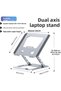 Adjustable Foldable Laptop Stand – Alloy Steel & Silicone Desktop Holder, Portable Ergonomic Laptop Riser with Heat Dissipation Design for Laptop, MacBook & Notebook - 2