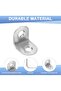 Silver 2x2x1.6 cm Stainless Steel L-Shaped Corner Brackets 20-Pack - 2