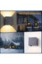2 Outdoor Wall Lights, Square Top and Bottom Outdoor Wall Lights, 12W LED Porch Lighting Fixtures, IP65 Waterproof Black Wall - Mounted Lighting,... - 3