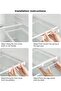 Transparent drawer egg storage box, equipped with drawers and compartments for storing eggs, vegetables, and fruits in the dining room and kitchen. - 4
