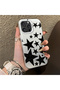 iPhone 16 Pro Compatible High-Quality Flat Print Black Star Pattern Cool Silicone Phone Case