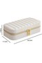 Jewelry Box - Jewelry Organizer - Jewelry Storage Box - For Rings, Earrings, Necklaces, Studs - Leather - White - 20.5*11.5*5.8 cm - Jewelry Rack - 5