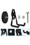 Strong magnetic hooks, garage magnetic hooks, practical hooks for hanging yard tools, extension hoses for power tools, 2-piece, 88mm base - 3